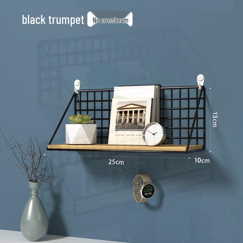 No-Drill Wall-Mounted Shelf: Bedside Hanging Basket for Dorms and Bedrooms