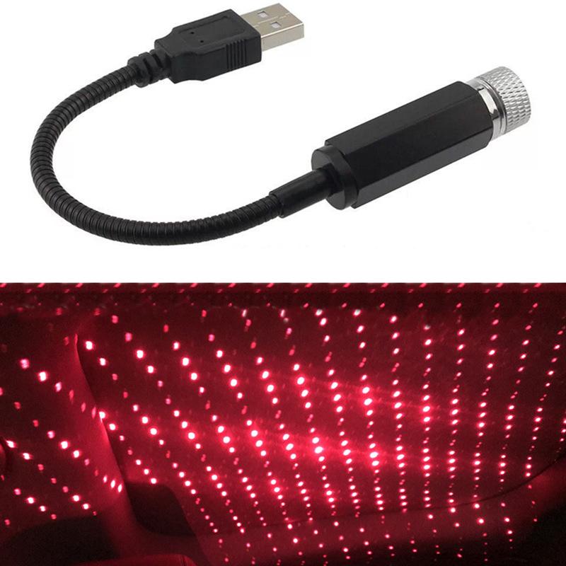 USB Auto Projektor LED Sternenhimmel Projektor Licht Romantisches Autozubehör Innenraum Dekoration Autodach Himmel Sternenlicht