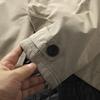 Men's Elegant Windbreaker Simple Jacket Warmth Winter Medium Length Lapel Trench Coat Button Up
