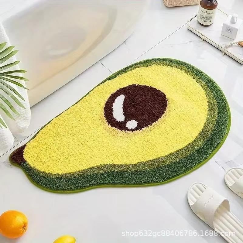 Cartoon Fruit Carpet Special-ShapedCarpet For Live Room Doormat Rug For Bedroom Soft Bedside Rug Waterproof Home Decorati