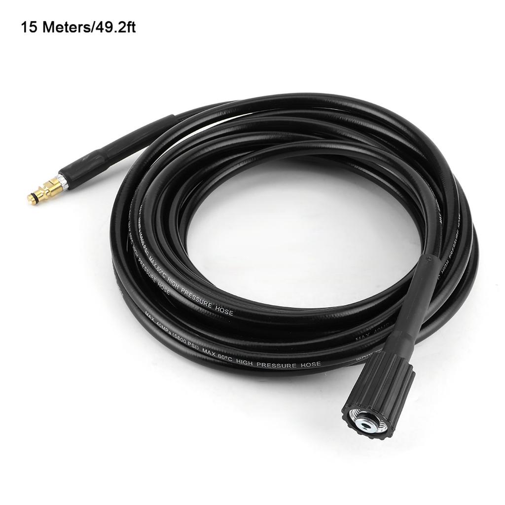 40 MPa / 5,800 PSI Automotive Car Wash Hose, High-Pressure Water Cleaning Rubber Hose, Suitable for Extending Car Wash Hoses