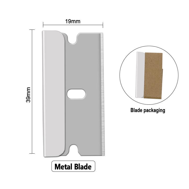 Plastic and Metal Adhesive Removal Scraper Blade Set for Glass and Plastic Cleaning