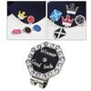 Ballmarker mit Hutclips, Luxuriöser Strassstein und Modisches Golf Putting Ausrichtungszubehör,