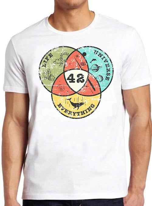 Venn Diagram Life The Universe Everything Cool Gift Tee T Shirt M525 L