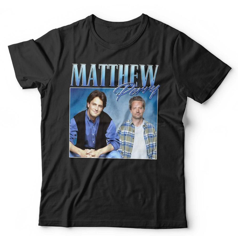 

Matthew Perry Tshirt Appreciation Unisex and Kids Homage Throwback Stag Hen Do 4XL
