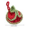 1pcRed Christmas Tree Car Rearview Mirror Pendant Handwoven Car Interior Decoration Holiday Party Crystal Ball Bag Pendant Gift