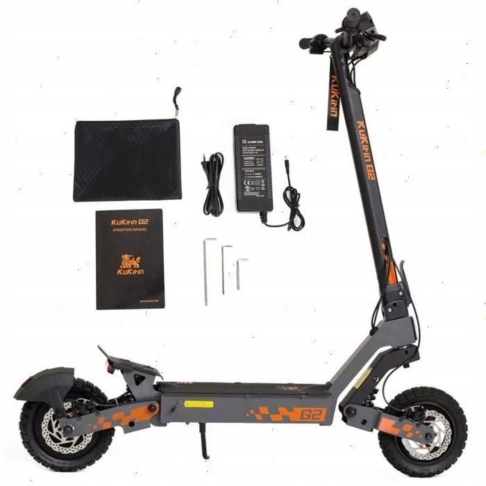 KuKirin G2 - Electric Scooter - 10-inch Tires - 800 W Motor - 48 V 15.6Ah Battery, 55 Km Range - Touchscreen.