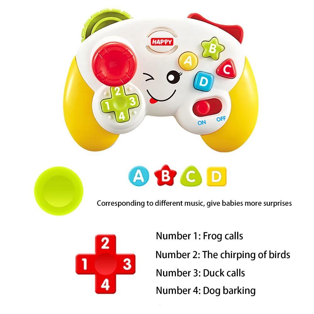 Lighting Game Handle Model Playable Handheld Game Music Toys Colorful Game Machine Toy Student