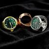 Kiss Jewelry Green Digital Quartz Finger Watch Ring for Women Men Couple Punk Elastic Band Mini Watch Ring Clock