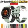 QuickFit 22mm 26mm Silicone Strap For Garmin Fenix 8 Pro 7X 7 6 6X Pro 5 5XPlus/Epix Pro Gen 2 51mm 47mm Bracelet Watchbands