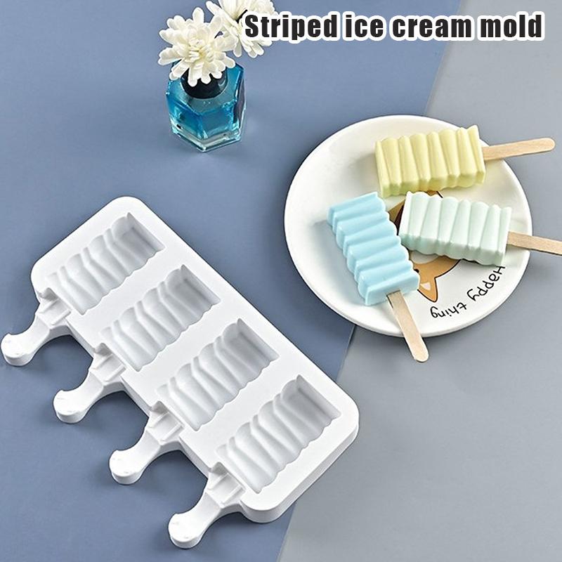 1/2/3 Stück Eis am Stiel Form Lebensmittelqualität Silikon Herz Frucht Schokolade Form DIY Backform Küchenzubehör