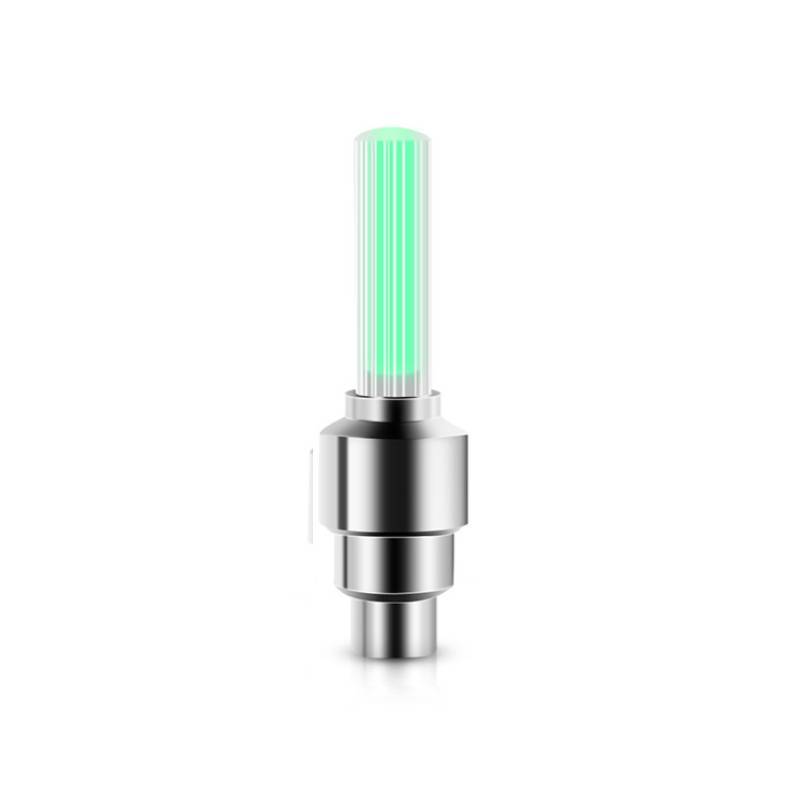 Bicycle Valve Cap Lights With Led Illumination For Cycling Accessories And Safety