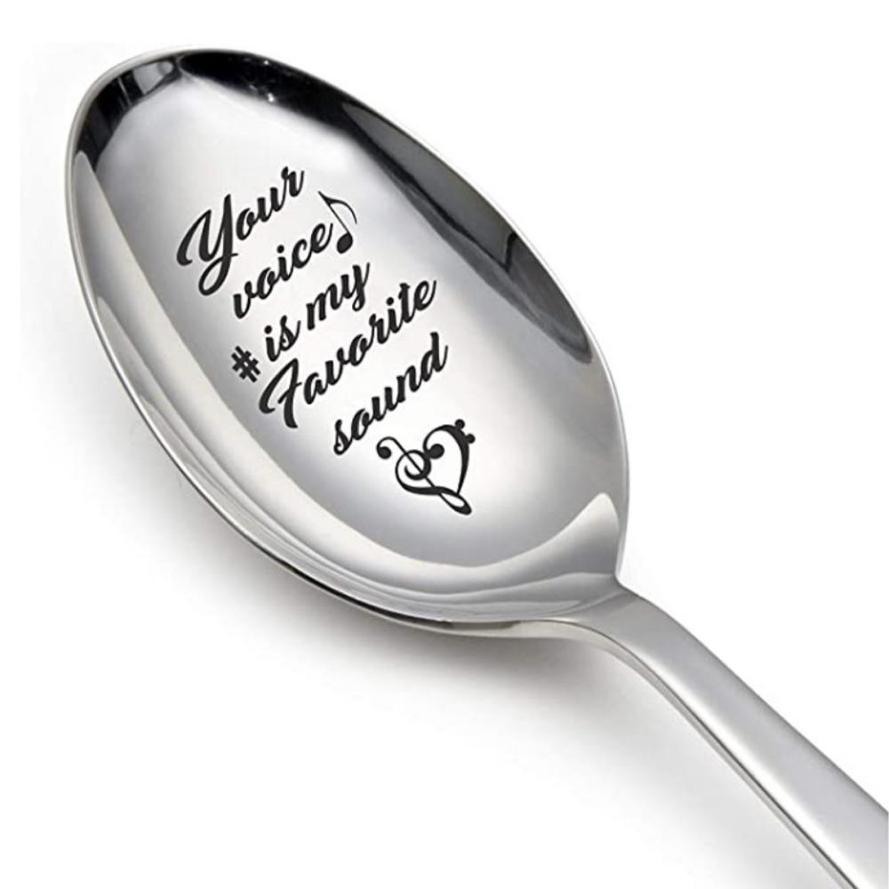 

Personalized Text Milk Coffee Spoons Engraved Design Engraved Teaspoon Valentine s Day Style 9