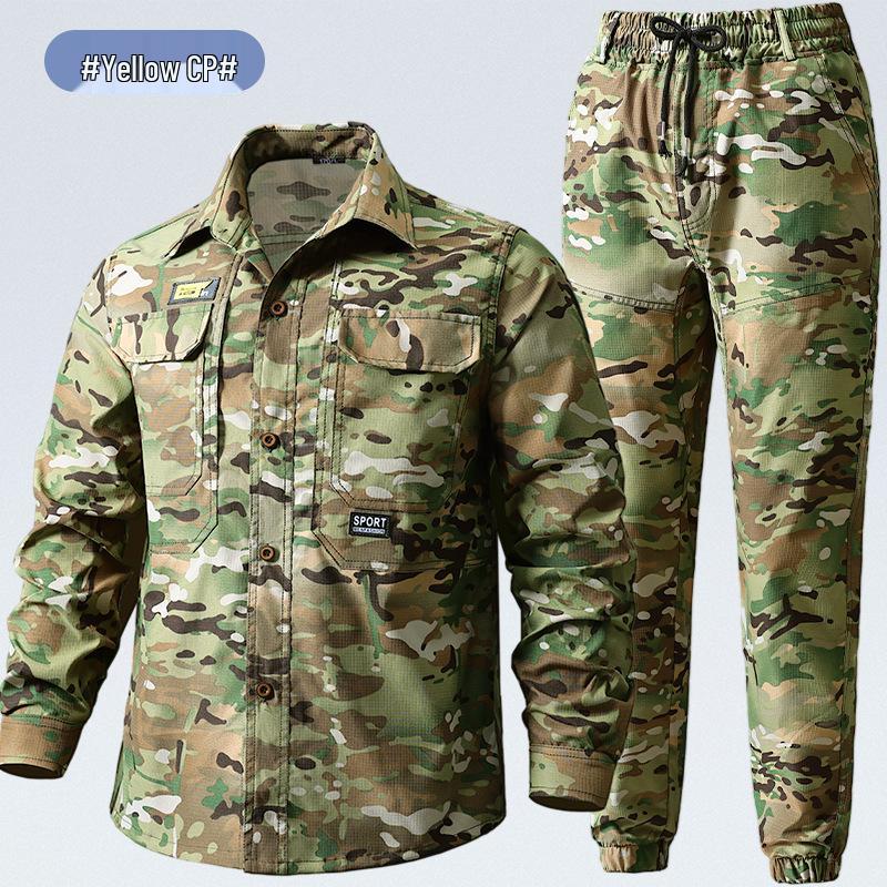 Pánská rychleschnoucí letní pracovní sada: Prodyšný oblek chránící před sluncem pro venkovní stavební a dílenské práce