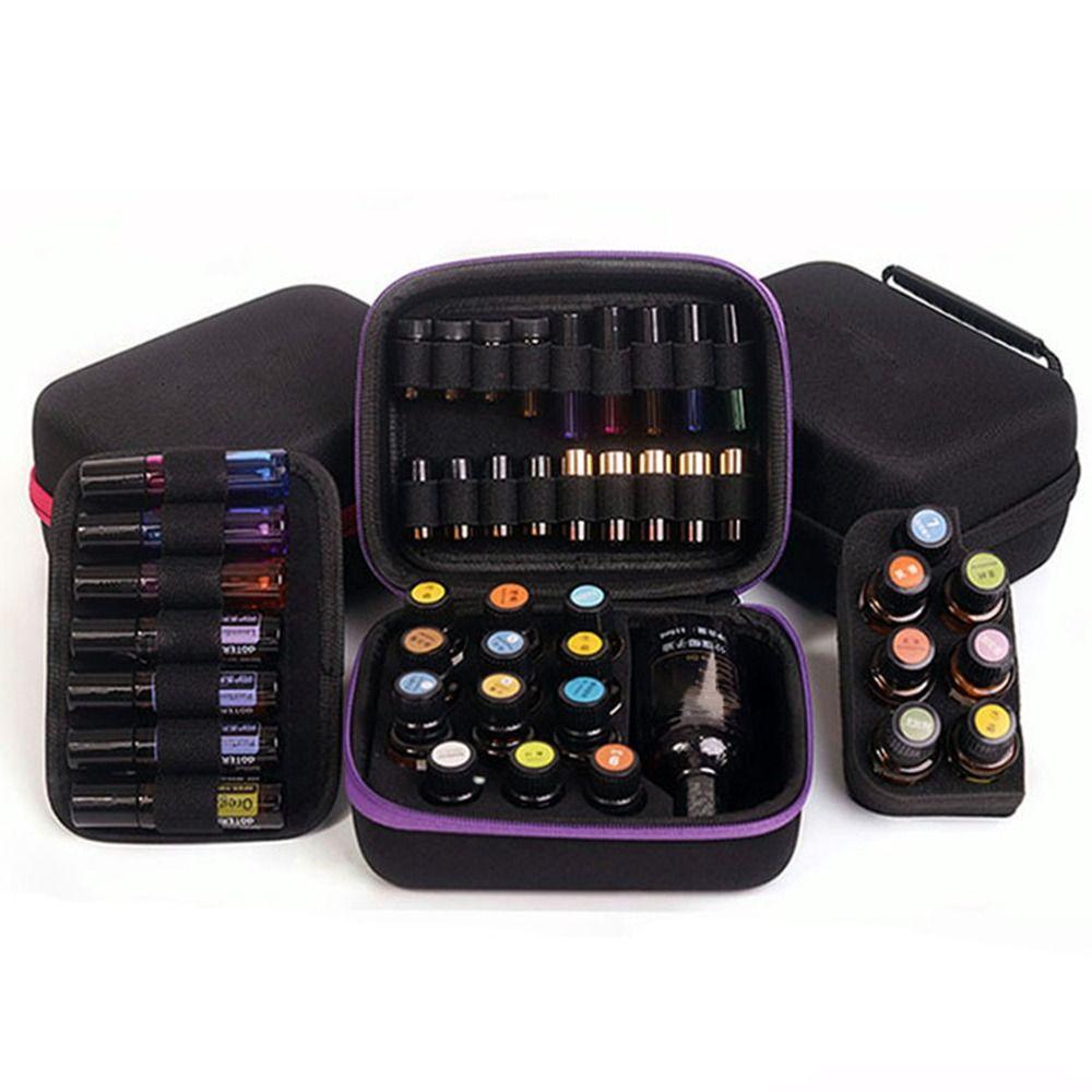 31 Slots Essential Oil Case Hard Shell 5ml 10ml 15ml Nail Polish Storage Bag Shockproof Portable Roller Bottles Storage