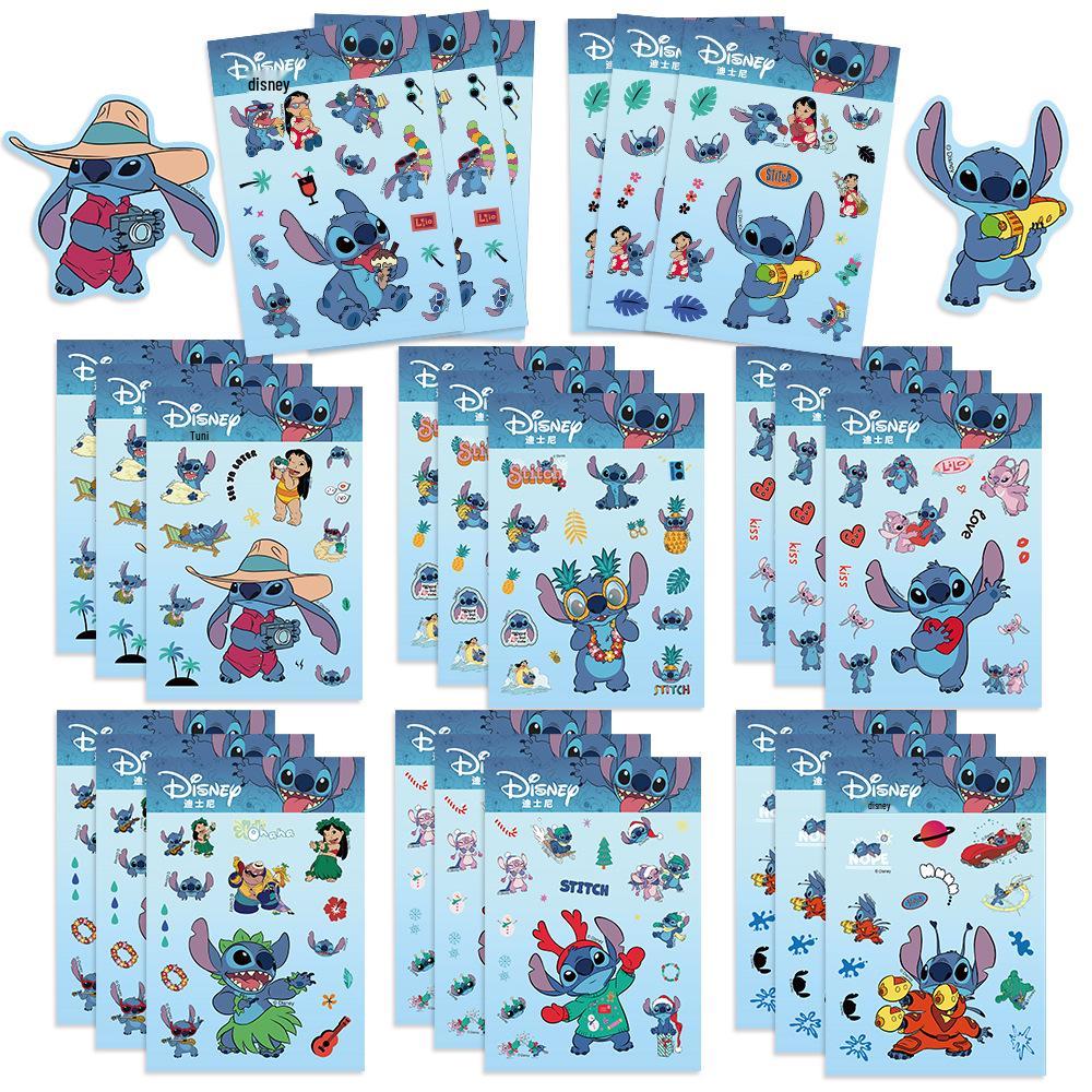 8-Sheet Cartoon Character Waterproof Jigsaw Stickers for Scrapbooking WTD024