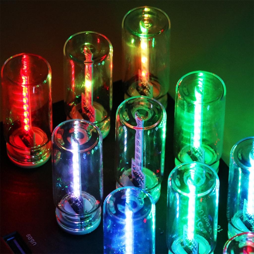 Usb Led Night Light Bulb Dimmable Frosted Glass Cover Touch Sensor Colorful Red Green Blue White Bar Ktv Home Decoration Reading