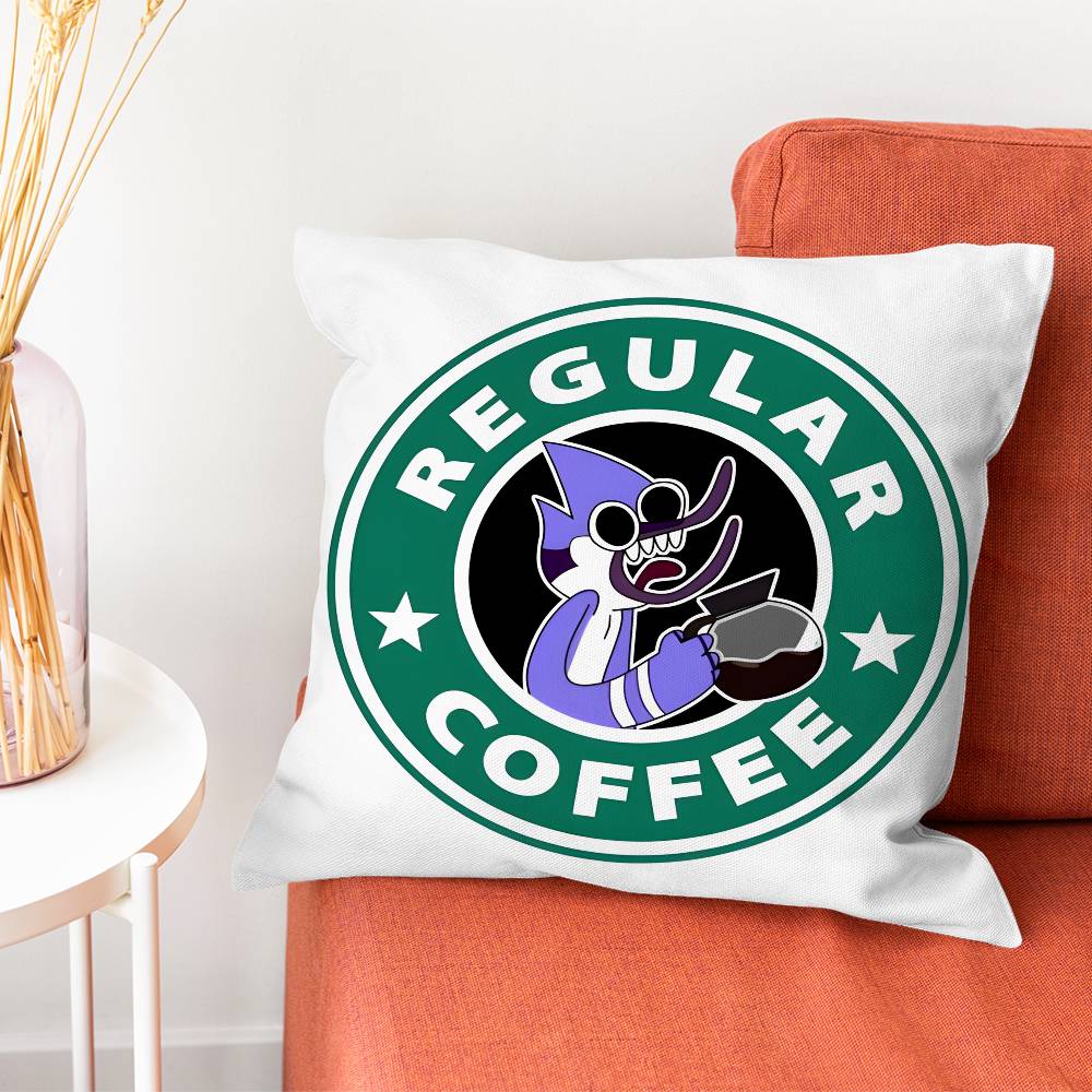 RRegular Rigby Show Pillow Case Plush Fabric Soft Pillowcase Double Sided Print Cushion Cover Household Gifts