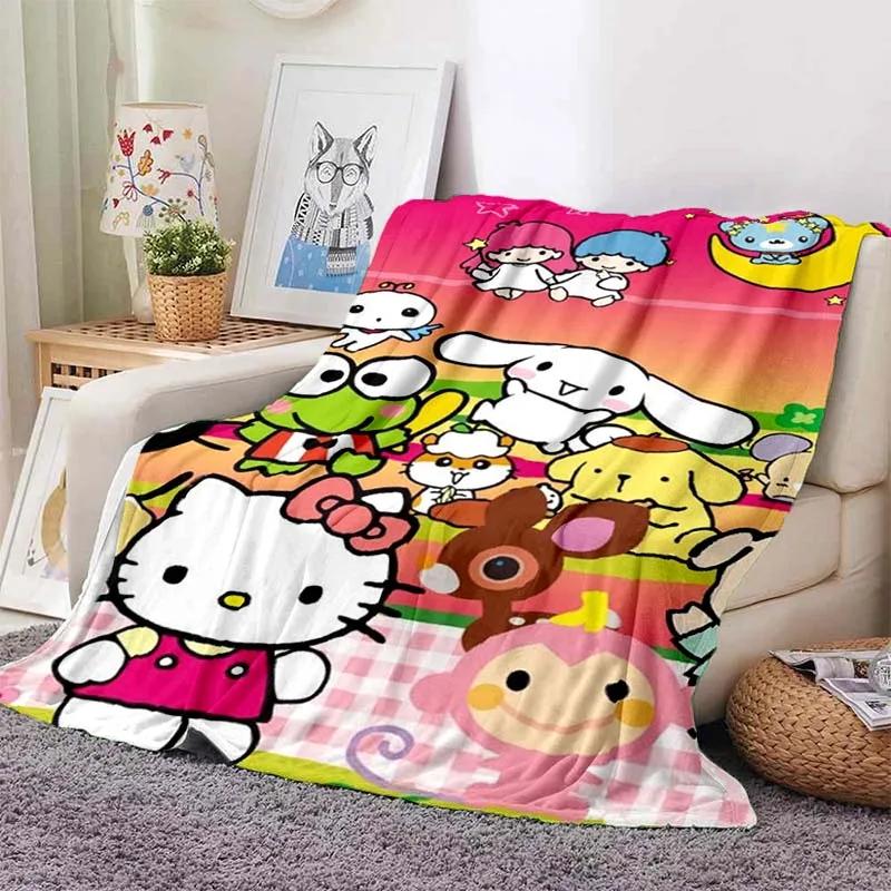 3D Printed Big -eyed Frog Card Kero Kero Keroppi Blanket Living Room Bedroom Sofa Cover Blanket Children's Nap Sleeping Blanket