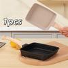 1pcs Flat Bottomed Pans Maifanite Pot Non Stick Compositepan Base Household Gas Induction Cooker Universal Square Frying Pots
