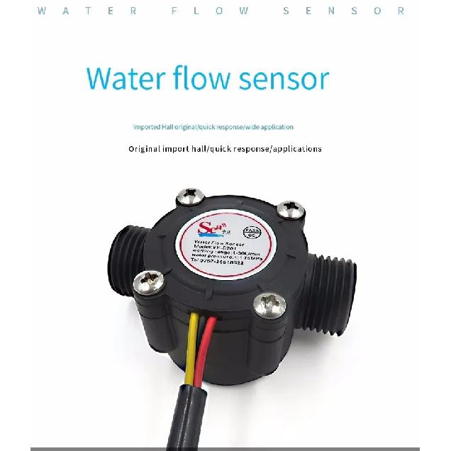 Durable Quality 1/2" Water Flow Control Meter LCD Display + Flow Sensor + Solenoid Valve Light Weight