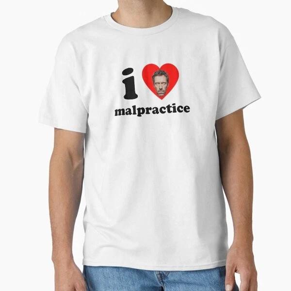 I Heart Malpractice (Black Font) Classic Tshirt Made In Usaaus Tshirt S2xl S