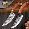 Lovecký nůž z nerezové oceli Ručně vyráběný kovaný vykosťovací nůž Kuchyňský kuchařský nůž Nože na ryby Kráječ Sekáček na maso