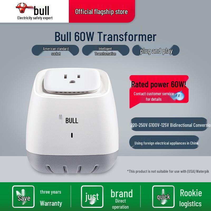 Dual Voltage Power Transformer: American-Japanese 110V/220V Socket Converter