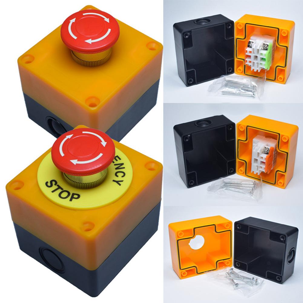 10A Latching Button Switch LA38 E-stop PushButton Switch CNC Exigent Stop Switch With 1NC+1NO  Type And DPST Pole Configuration
