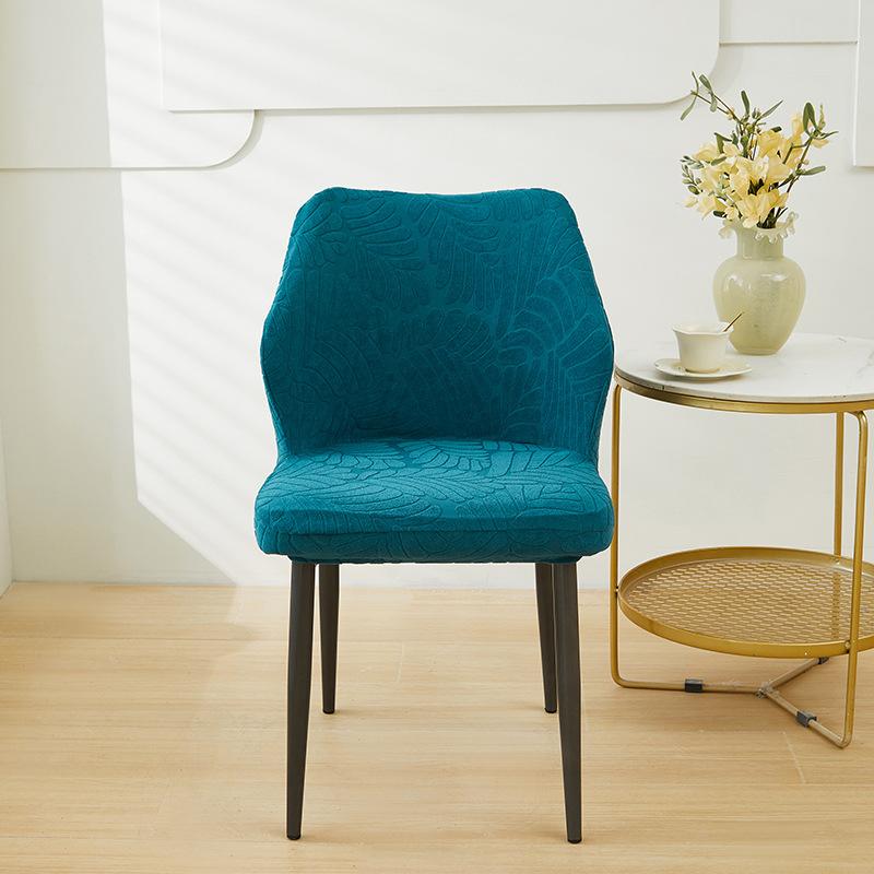 Irregular Shape Dining Chair Cover Anti-slip Stretch Jacquard High Armchair Cover Living Room Kitchen Slipcover