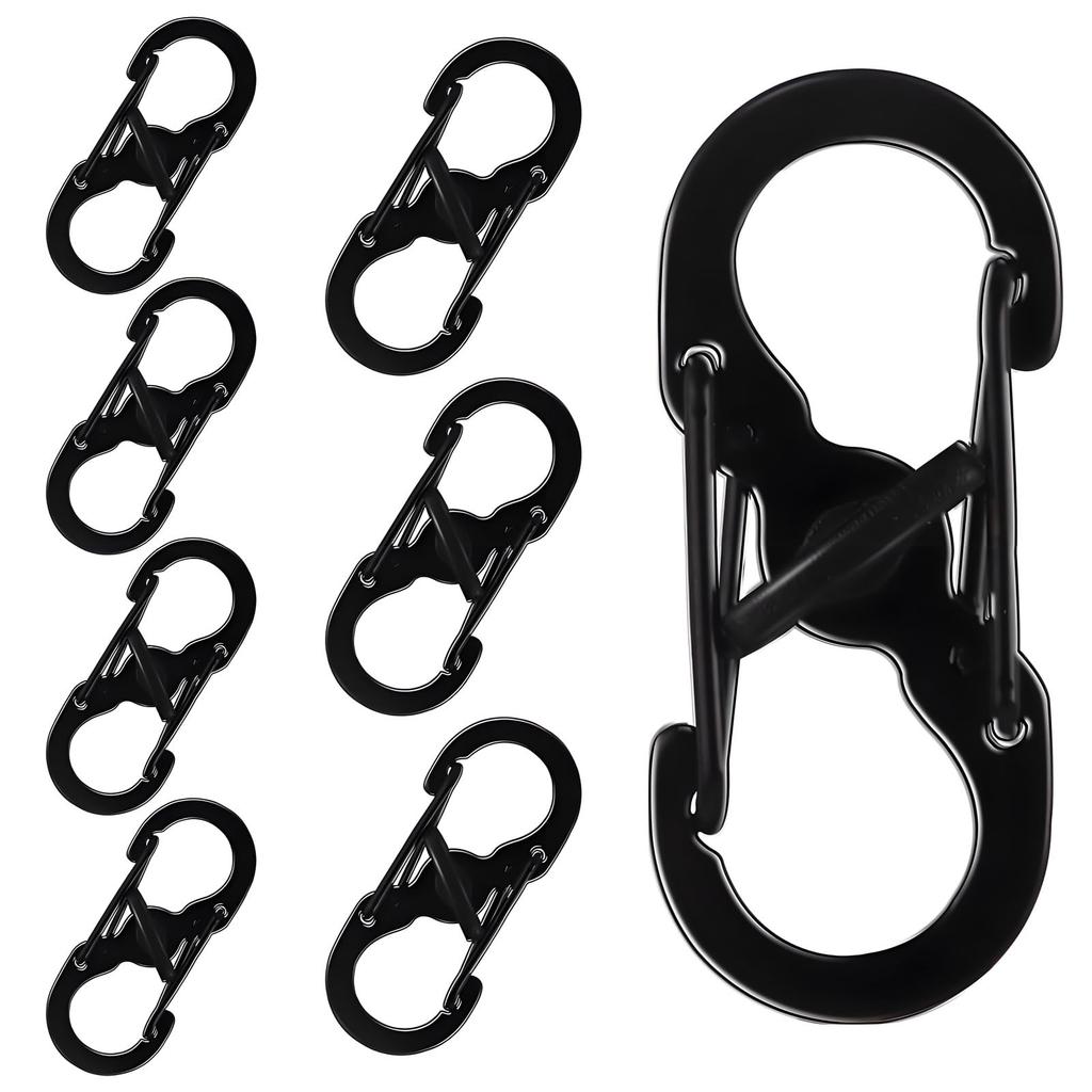 Huang Yem S-shaped carabiner, small size, set of 2/5 pieces,