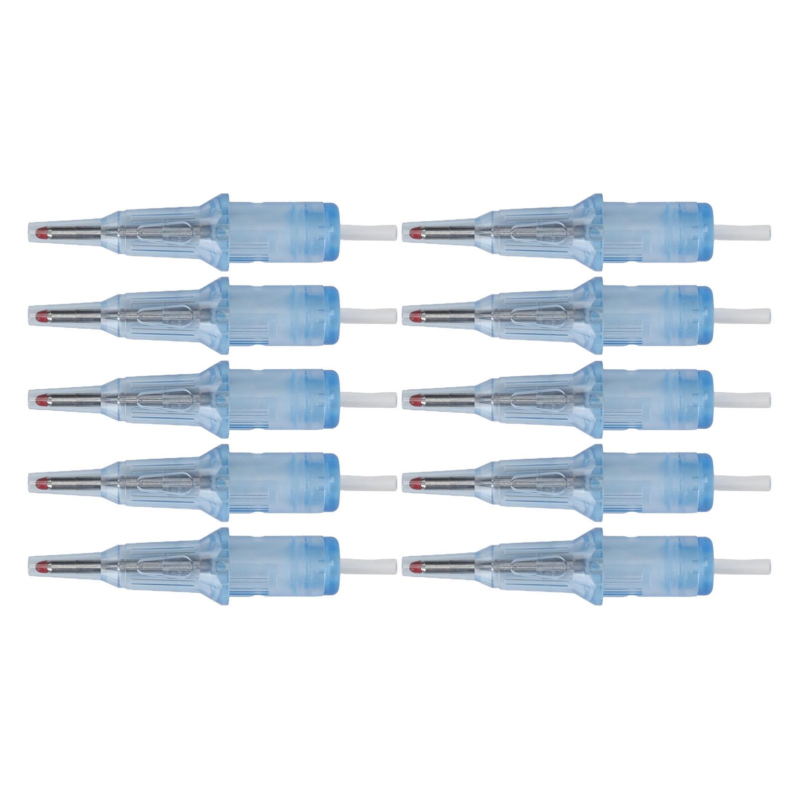 

10 шт. 2 мл картриджи для шариковой ручки для татуировок 0,5 мм картриджи для шариковой ручки для практики иглы для татуировки синий