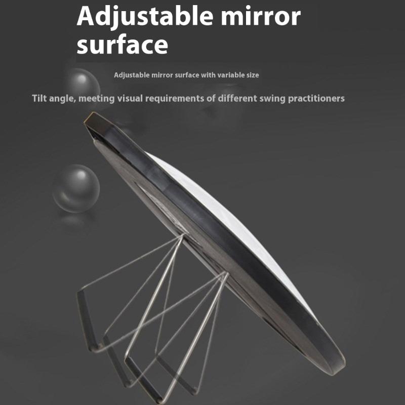 Golf Swing Correction Mirror With Convex Acrylic Surfaces Enhances Visibility Light Weight Plastic Golf Practice Mirror