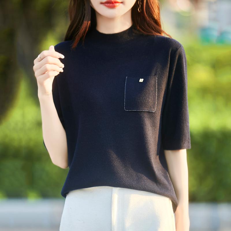 Women's Cashmere Vest Qinghe Cashmere 50% Wool 50% Silk Women's Autumn and Winter Cashmere Vest Soft and Warm