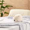 Ribuhato Marshmallow Animal Bolster Cushion Polyester White Bear Lucky 27cm