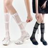 Ballet Middle Tube Socks Ballet Style Socks Women Summer Sweet Lace Ribbon Bowknot Socks Thigh High Socks Black White Socks