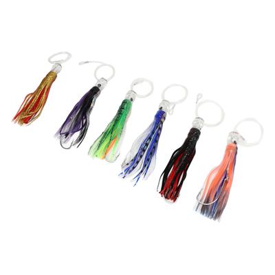 6.3 Inch Trolling Lure with Fishhook Octopus Skirts Trolling Lure for Tuna Marlin Sailfish Kingfish Wahoo
