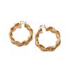 Earrings Stylish Geometric Twist Hoop Earrings Stylish Personality Earrings