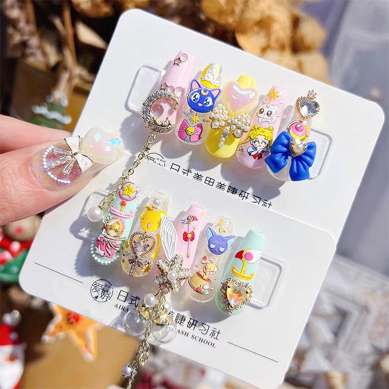 Sailor Moon Battle Suit Nail Stickers - Decorative Nail Accessories