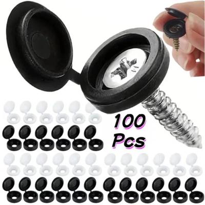 20/50pcs Screw Decorative Cover Cross Screw Nail Cap Folding Buckle for Car Furniture Decorative Nuts Cover Bolts Hardware