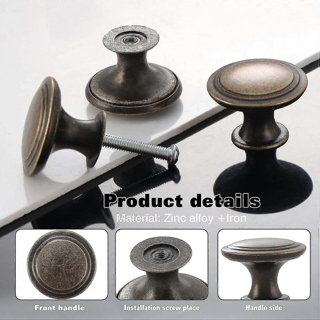 24pcs Vintage Cabinet Knobs. Chic Drawer Knobs. Antique Style Kitchen Cupboard