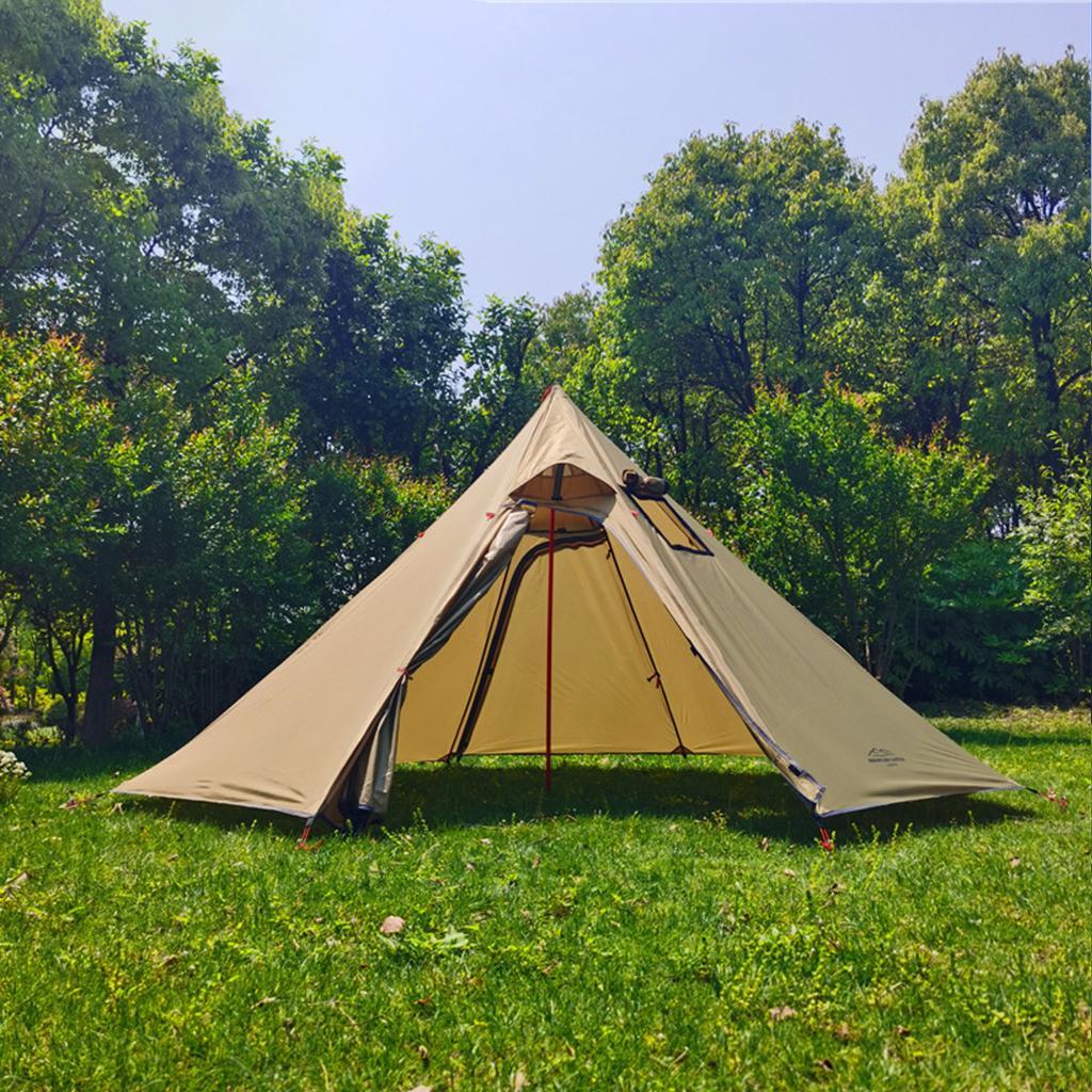 Camping Tent Four Season 3 Person Ultralight with Fire Retardant Flue Pipes Window