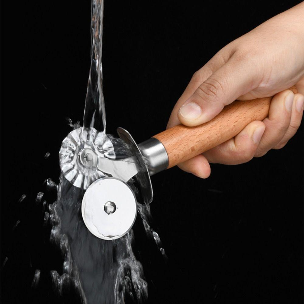 2 In 1 Ravioli Mold Double Wheel Pasta Cutter Biscuit Embossing Rolling Wheel  Baking Tool