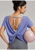 Summer Sport Cover-up: Women's Thin, Drapey, Sexy Back Yoga & Fitness Top