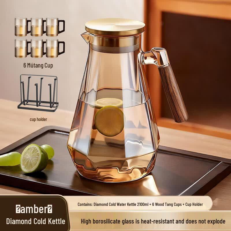 Qiwei Heat-Resistant Glass Cold Water Pitcher