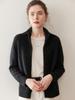 Women's Heavyweight Cashmere Dotted Knit Cardigan - High Neck, Long Sleeve, Zipper, Warm, Loose, Comfortable