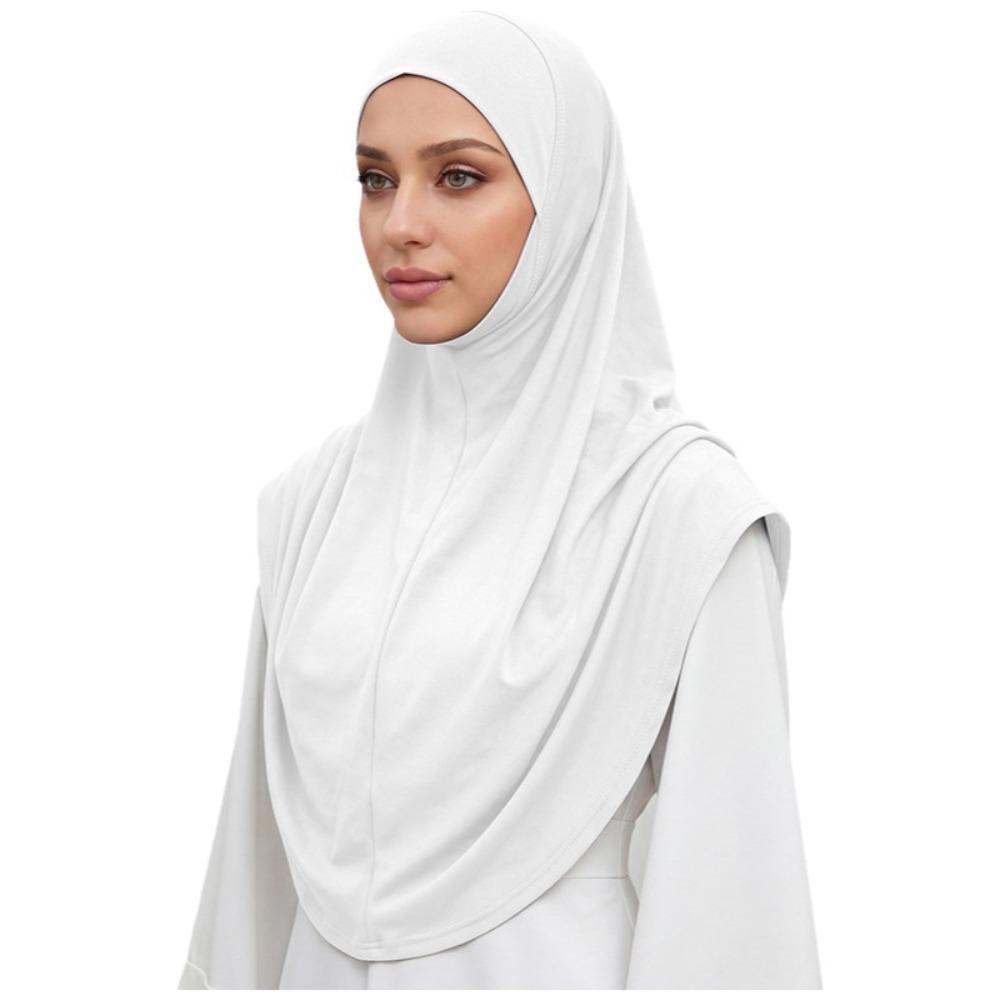 Draped Design Instant Hijab Full Coverage Prayer Hijab New Instant Turbans Daily Wear