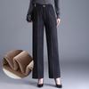 Women's Casual Thick Straight-Leg Pants for Spring, Autumn, and Winter - Suitable for Middle-Aged and Elderly