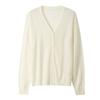 Autumn New 0 Wool Cardigan Women's Blouse Collar with Casual Long-sleeved Knitted Sweater Jacket Thin Top