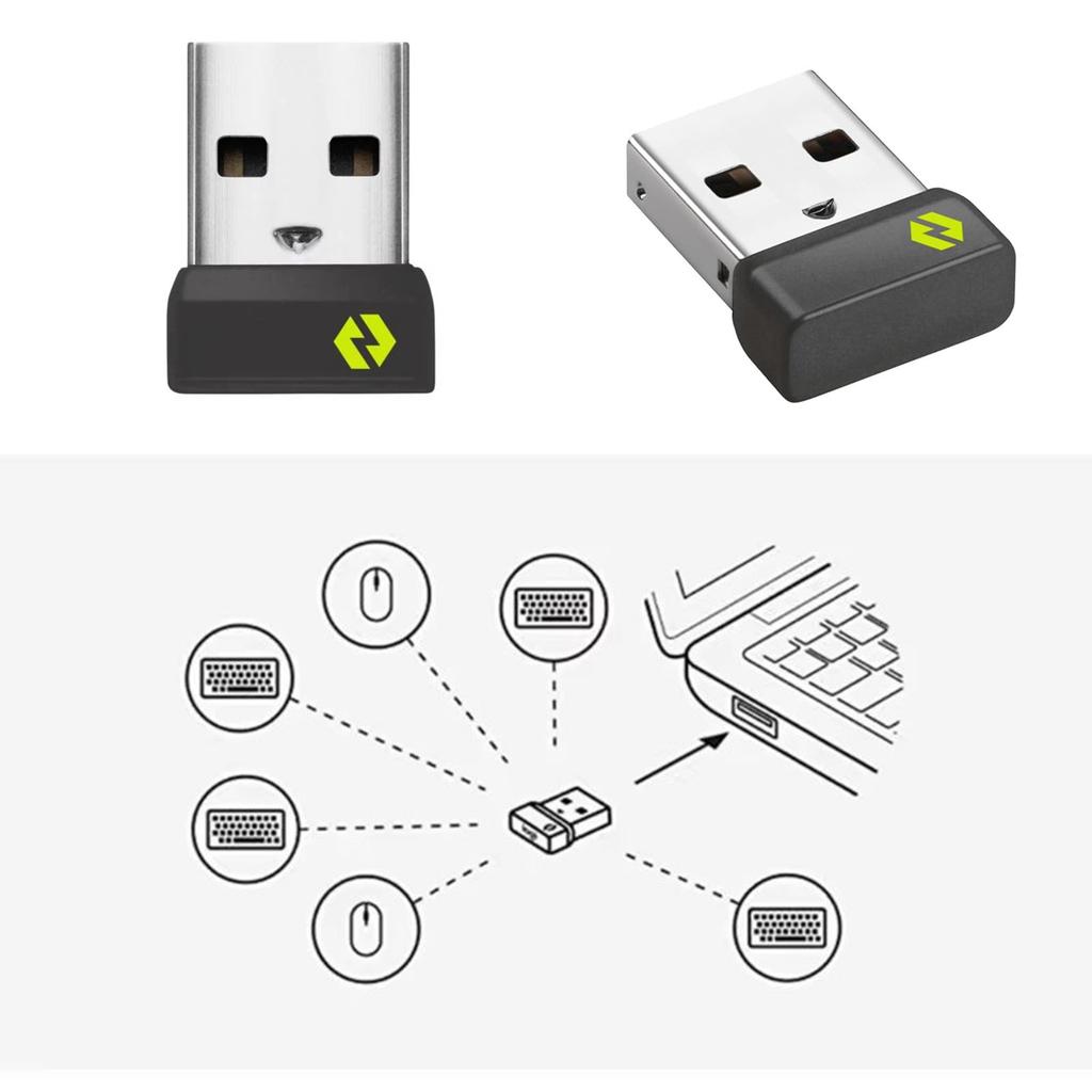 1-3PCS USB Receiver For Bolt Adapter Multi Device Receiver USB Adapter For MX Keys Mini POP Keys Keyboard / Mouse K860 M650